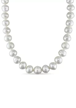 Wholesale ✨ 11-14MM South Sea Pearl Graduated 18" Strand Necklace with 14k White Gold Diamond Clasp by Belk & Co. ✨