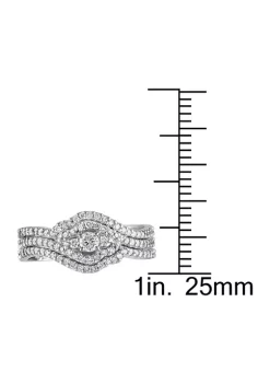 New ๐งจ 1/2 CT TW Diamond Crossover Multi-Row Bridal Set in 10k White Gold by Belk & Co. ๐ 8 New ๐งจ 1/2 CT TW Diamond Crossover Multi-Row Bridal Set in 10k White Gold by Belk & Co. ๐ -DealsBelk & Co. Store Belk 30723