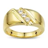 Best Pirce 🛒 1/3 ct. t.w Diamond Gents Ring in 14K Yellow Gold by Belk & Co. 🥰