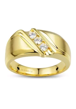 Best Pirce 🛒 1/3 ct. t.w Diamond Gents Ring in 14K Yellow Gold by Belk & Co. 🥰