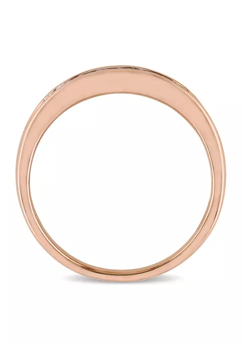 Flash Sale ๐ 1/4 ct. t.w. Diamond Anniversary Band in 10K Rose Gold by Belk & Co. ๐ 3 Flash Sale ๐ 1/4 ct. t.w. Diamond Anniversary Band in 10K Rose Gold by Belk & Co. ๐ - Image 3
