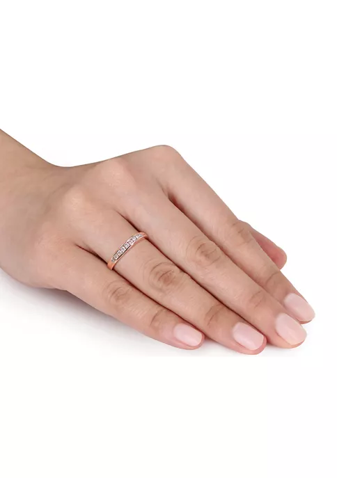 Flash Sale ๐ 1/4 ct. t.w. Diamond Anniversary Band in 10K Rose Gold by Belk & Co. ๐ 5 Flash Sale ๐ 1/4 ct. t.w. Diamond Anniversary Band in 10K Rose Gold by Belk & Co. ๐ - Image 5