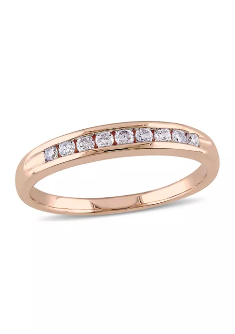 Flash Sale ๐ 1/4 ct. t.w. Diamond Anniversary Band in 10K Rose Gold by Belk & Co. ๐ 7 Flash Sale ๐ 1/4 ct. t.w. Diamond Anniversary Band in 10K Rose Gold by Belk & Co. ๐ - Image 7