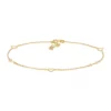 Best Sale 🎉 Flat Open Heart Anklet in 10K Yellow Gold by Belk & Co. ✔️