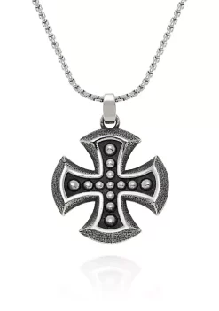 Cheapest 🧨 Men's Stainless Steel Cross Pendant with Antique Finish by Belk & Co. 👍 -DealsBelk & Co. Store Belk 30828