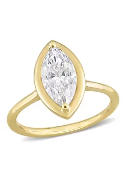 Best reviews of 🎉 Lab Created Marquise-Shaped Created Moissanite Engagement Ring in 10k Yellow Gold by Belk & Co. 🎉 -DealsBelk & Co. Store Belk 30858