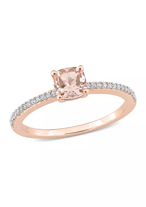 Best Pirce ⌛ 5/8 ct. t.w. Morganite and 1/10 ct. t.w. Diamond Promise Ring in 10k Rose Gold by Belk & Co. 😉 6 Best Pirce ⌛ 5/8 ct. t.w. Morganite and 1/10 ct. t.w. Diamond Promise Ring in 10k Rose Gold by Belk & Co. 😉 - Image 6