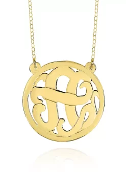 Promo ๐ 14k Yellow Gold A Monogram Necklace by Belk & Co. โจ