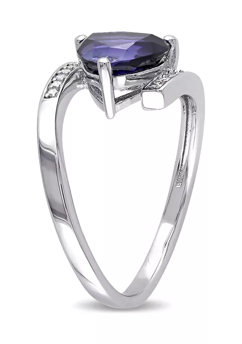 Top 10 ๐ Lab Created Created Blue Sapphire and Diamond Trillion Tension-set Ring in Sterling Silver by Belk & Co. ๐ 3 Top 10 ๐ Lab Created Created Blue Sapphire and Diamond Trillion Tension-set Ring in Sterling Silver by Belk & Co. ๐ - Image 3