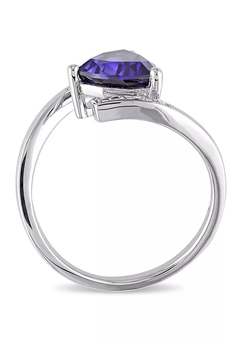 Top 10 ๐ Lab Created Created Blue Sapphire and Diamond Trillion Tension-set Ring in Sterling Silver by Belk & Co. ๐ 5 Top 10 ๐ Lab Created Created Blue Sapphire and Diamond Trillion Tension-set Ring in Sterling Silver by Belk & Co. ๐ - Image 5