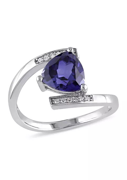 Top 10 ๐ Lab Created Created Blue Sapphire and Diamond Trillion Tension-set Ring in Sterling Silver by Belk & Co. ๐ 6 Top 10 ๐ Lab Created Created Blue Sapphire and Diamond Trillion Tension-set Ring in Sterling Silver by Belk & Co. ๐ - Image 6