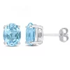 Best reviews of 🔥 5 ct. t.g.w. Sky Blue Topaz Stud Earrings in Sterling Silver by Belk & Co. 😉