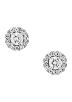 Best deal ❤️ Grown With Love 1/2 ct. t.w. Lab Created Diamond Earrings in 10K White Gold by Belk & Co. ❤️ -DealsBelk & Co. Store Belk 31056