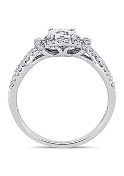 Flash Sale 🔔 1/3 ct. t.w. Diamond Crossover Engagement Ring in Sterling Silver by Belk & Co. 🥰 -DealsBelk & Co. Store Belk 31062
