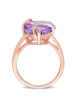 Brand new ๐ Amethyst and Diamond Accent Heart Ring in Rose Plated Sterling Silver by Belk & Co. โญ 8 Brand new ๐ Amethyst and Diamond Accent Heart Ring in Rose Plated Sterling Silver by Belk & Co. โญ -DealsBelk & Co. Store Belk 31084