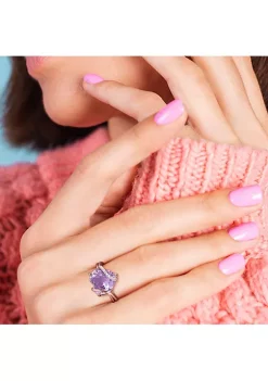 Brand new ๐ Amethyst and Diamond Accent Heart Ring in Rose Plated Sterling Silver by Belk & Co. โญ 10 Brand new ๐ Amethyst and Diamond Accent Heart Ring in Rose Plated Sterling Silver by Belk & Co. โญ -DealsBelk & Co. Store Belk 31086