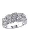 Cheapest 🧨 Diamond Braided Ring in Sterling Silver by Belk & Co. 🔔