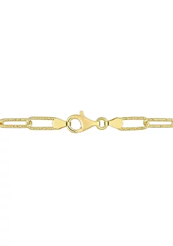 Discount ✨ 5MM Fancy Paperclip Chain Necklace in 18k Yellow Gold Plated Sterling Silver, 36" by Belk & Co. 🔔 -DealsBelk & Co. Store Belk 31101