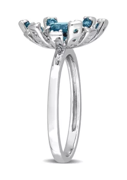 Buy 👍 1 3/4 CT TGW London Blue Topaz and White Topaz Starburst Cocktail Ring in Sterling Silver by Belk & Co. 🛒 8 Buy 👍 1 3/4 CT TGW London Blue Topaz and White Topaz Starburst Cocktail Ring in Sterling Silver by Belk & Co. 🛒 -DealsBelk & Co. Store Belk 31123
