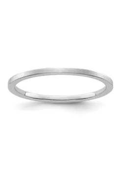 Best Pirce ✔️ 10K Gold 1.2mm Flat Satin Stackable Band by Belk & Co. 🎁
