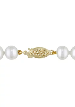 Buy 🎁 6-7MM Freshwater Cultured Pearl Bracelet with 14K Yellow Gold Clasp by Belk & Co. 🛒 -DealsBelk & Co. Store Belk 31140