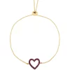 Best reviews of 🔔 Created Ruby Heart Chain Bracelet in 10K Gold by Belk & Co. ✨