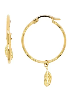 Top 10 ❤️ Round Tube Hoop Earrings in 14K Yellow Gold by Belk & Co. 🧨