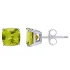 Wholesale 🎁 Sterling Silver 6mm Cushion Peridot Stud Earrings by Belk & Co. 🛒
