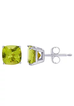 Wholesale 🎁 Sterling Silver 6mm Cushion Peridot Stud Earrings by Belk & Co. 🛒 -DealsBelk & Co. Store Belk 31167
