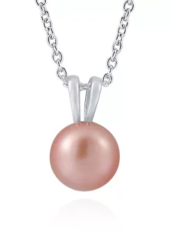 Best Sale ✨ Pink Pearl Pendant in Sterling Silver by Belk & Co. 🥰 -DealsBelk & Co. Store Belk 31169