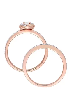 Budget 💯 2 Piece 1/2 ct. t.w. Diamond Swirl Bridal Ring Set in 10k Rose Gold by Belk & Co. 🎉 6 Budget 💯 2 Piece 1/2 ct. t.w. Diamond Swirl Bridal Ring Set in 10k Rose Gold by Belk & Co. 🎉 -DealsBelk & Co. Store Belk 31208