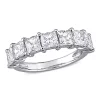 Cheap ⭐ Lab Created Created Moissanite Semi-Eternity Ring in 10k White Gold by Belk & Co. 💯