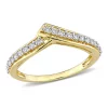Promo 🧨 1/3 ct. t.w. Diamond Chevron Design Ring in 10K Yellow Gold by Belk & Co. 🛒