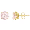 Best reviews of 🥰 14K Yellow Gold 7mm Round Morganite Stud Earrings by Belk & Co. 💯