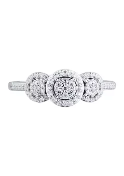 New ⌛ 1/4 ct. t.w. Diamond Engagement Ring in 10K White Gold by Belk & Co. 👍
