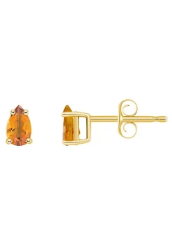 Deals ✔️ 14K Gold 5x3 Pear Shape Citrine Earrings by Belk & Co. 🌟 -DealsBelk & Co. Store Belk 31319