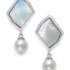 Flash Sale 😉 Mother of Pearl & Freshwater Pearl Earrings by Belk & Co. 😉