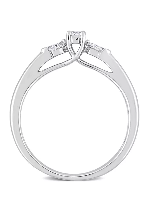 Best deal ๐ 1/4 CT TDW Round and Marquise Diamond Engagement Ring in 10k White Gold by Belk & Co. ๐ฏ 5 Best deal ๐ 1/4 CT TDW Round and Marquise Diamond Engagement Ring in 10k White Gold by Belk & Co. ๐ฏ - Image 5
