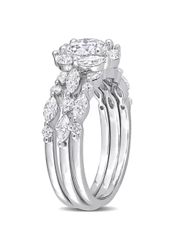 Outlet ⌛ Lab Created Created Moissanite Vintage Floral Ring in Sterling Silver by Belk & Co. 👍 -DealsBelk & Co. Store Belk 31385