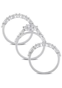 Outlet ⌛ Lab Created Created Moissanite Vintage Floral Ring in Sterling Silver by Belk & Co. 👍 -DealsBelk & Co. Store Belk 31386