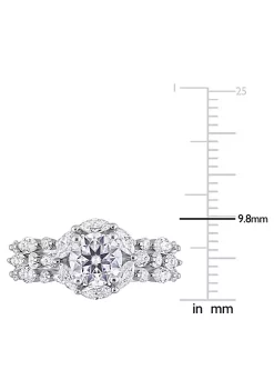 Outlet ⌛ Lab Created Created Moissanite Vintage Floral Ring in Sterling Silver by Belk & Co. 👍 -DealsBelk & Co. Store Belk 31387