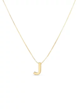 Hot Sale 😍 14 Karat Yellow Gold Block Initial-J Necklace by Belk & Co. 🎉 -DealsBelk & Co. Store Belk 3141