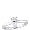 Promo 👏 1 ct. t.w. Pear-Cut Diamond Solitaire Engagement Ring in 14K White Gold by Belk & Co. ⌛