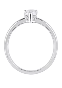 Promo 👏 1 ct. t.w. Pear-Cut Diamond Solitaire Engagement Ring in 14K White Gold by Belk & Co. ⌛ -DealsBelk & Co. Store Belk 31469