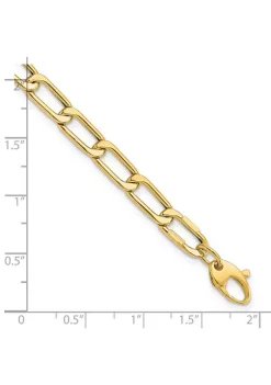 Promo 👍 14K Yellow Gold Polished Hollow Fancy Link Bracelet by Belk & Co. ⭐ -DealsBelk & Co. Store Belk 31511