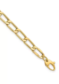 Promo 👍 14K Yellow Gold Polished Hollow Fancy Link Bracelet by Belk & Co. ⭐ -DealsBelk & Co. Store Belk 31513