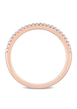 Discount 😀 1/8 ct. t.w. Diamond Eternity Ring in 14K Rose Gold by Belk & Co. 🛒 -DealsBelk & Co. Store Belk 31551