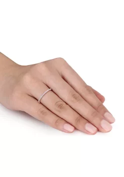 Discount 😀 1/8 ct. t.w. Diamond Eternity Ring in 14K Rose Gold by Belk & Co. 🛒 -DealsBelk & Co. Store Belk 31553