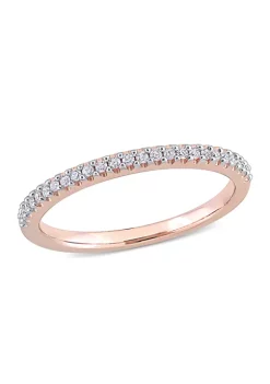 Discount 😀 1/8 ct. t.w. Diamond Eternity Ring in 14K Rose Gold by Belk & Co. 🛒 -DealsBelk & Co. Store Belk 31554