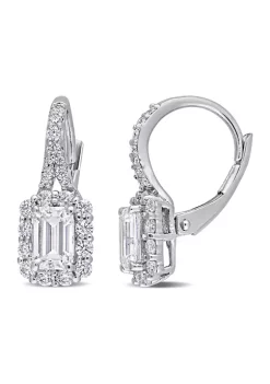 Cheap 😉 1.62 ct. t.w. Created Moissanite Halo Earrings in Sterling Silver by Belk & Co. 🔔 -DealsBelk & Co. Store Belk 31587